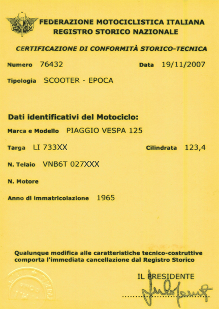 Il tesserino FMI