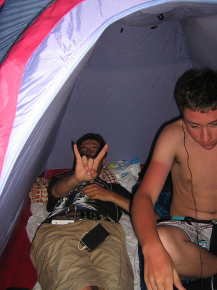 riposo in tenda