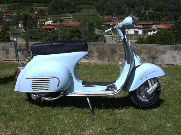 La Vespa a restauro ultimato