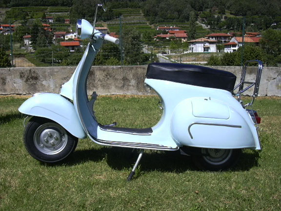 La Vespa a restauro ultimato