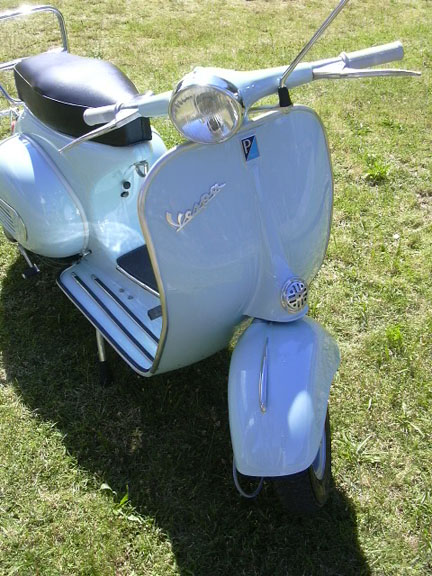 La Vespa a restauro ultimato