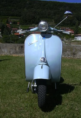 La Vespa a restauro ultimato